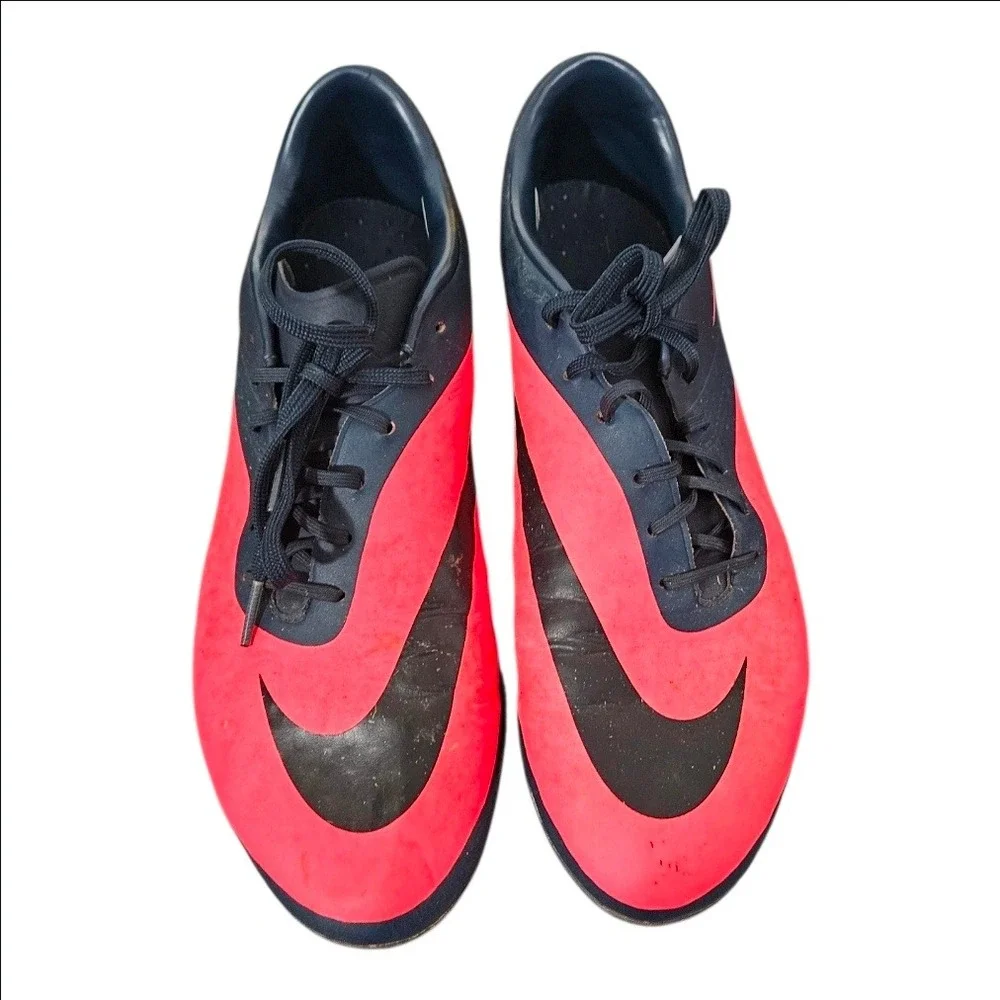 Nike Hypervenom Phelon FG Soccer Cleats Crimson Navy Blue Mens 9.5 599730-690